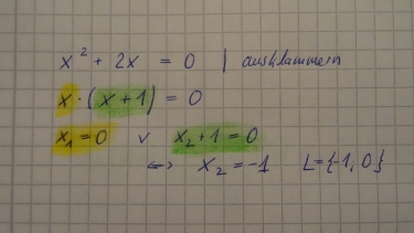 quadratische Gleichung