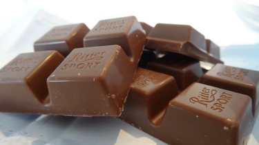 quadratische Schokolade