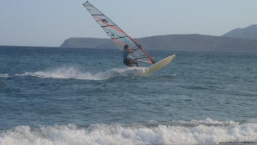 Surfer vor Griechenland